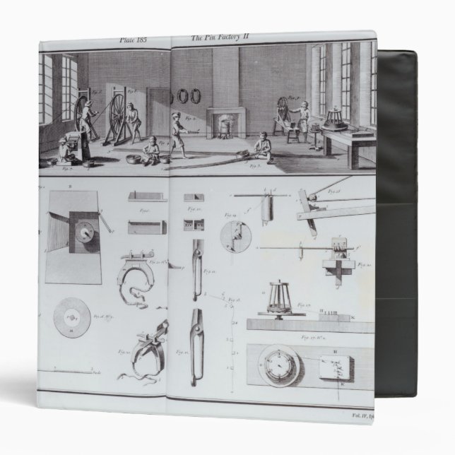 The Pin Factory, plate 2 from Volume IV Binder (Front/Inside)