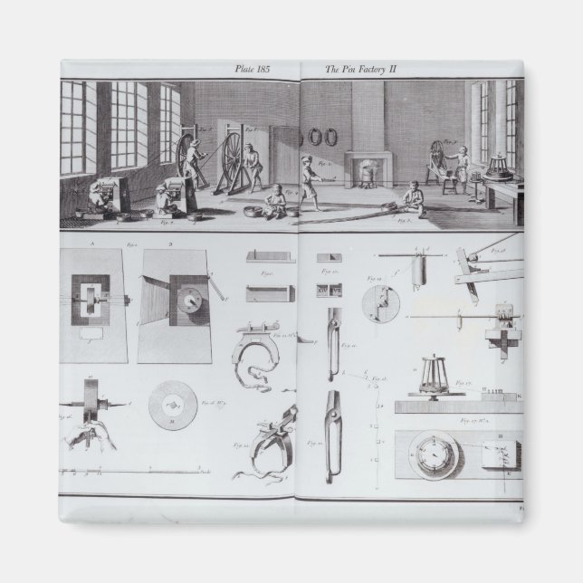 The Pin Factory, plate 2 from Volume IV Magnet (Front)