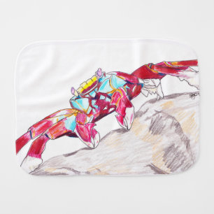 The "Pinch Me, I’m Cute" Crab Burp Cloth