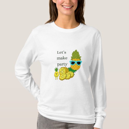 The pineapple  print T_shirt 