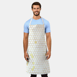 The Pink and Gold Bee Series Design 6 Apron