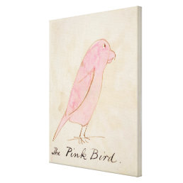 The Pink Bird, from &#39;Sixteen Drawings of Comic Bir Canvas Print