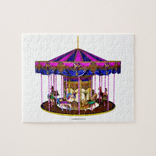 The Pink Carousel Jigsaw Puzzle