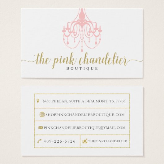 The Pink Chandelier (Front & Back)