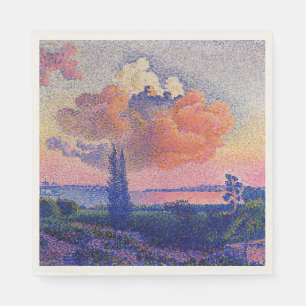 The Pink Cloud by Henri-Edmond Cross Napkins