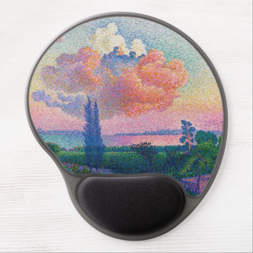 The Pink Cloud painting by Henri_Edmond Cross Gel Mouse Pad