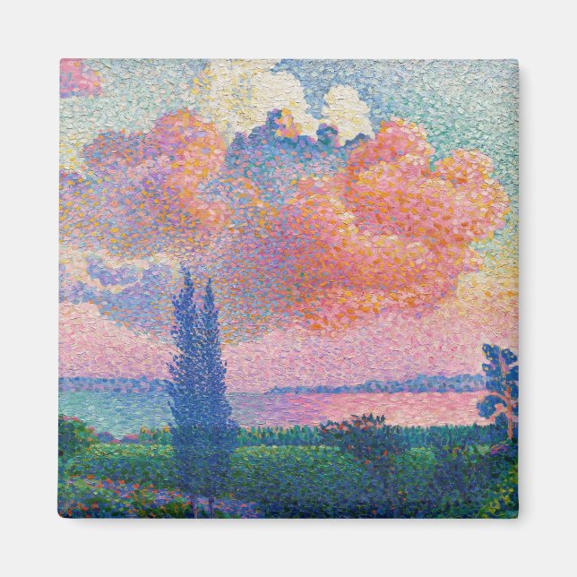 The Pink Cloud, painting by Henri-Edmond Cross Magnet (Front)