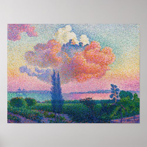 The Pink Cloud painting by Henri_Edmond Cross Poster