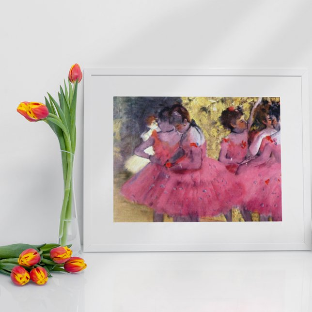 The Pink Dancers, Before the Ballet by Edgar Degas Poster (Creator Uploaded)