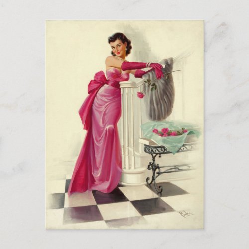 The Pink Dress Postcard