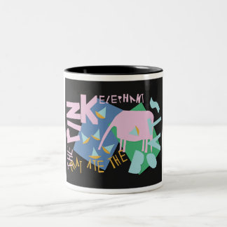 The Pink Elephant that Ate the Boats Two-Tone Coffee Mug