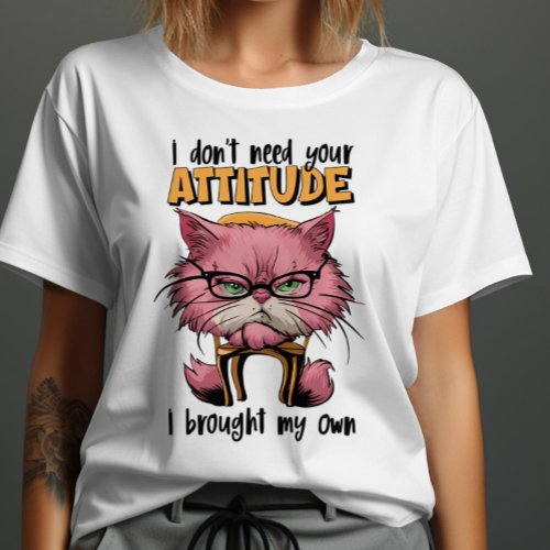 The Pink Feline Rebellion T_Shirt