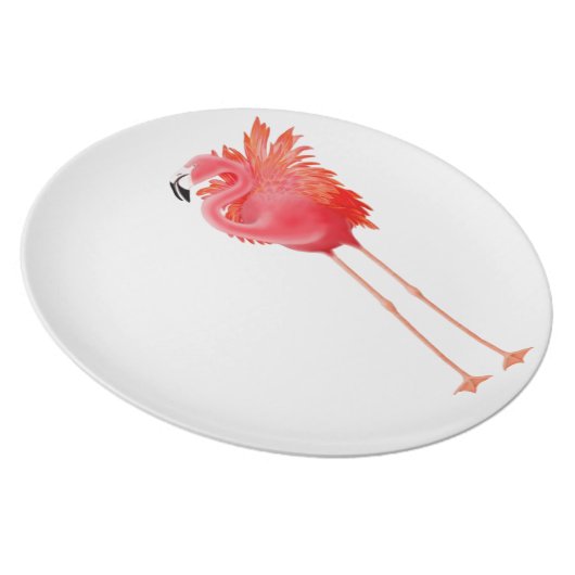 The Pink Flamingo Plate (Right Side)