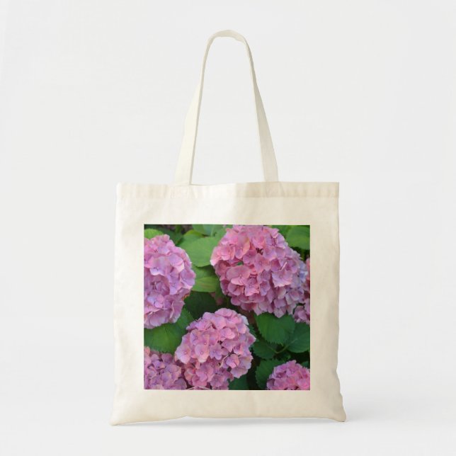 The pink Hortensia hydrangea  Tote Bag (Front)