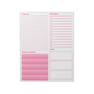 The Pink Incredalist To-Do List Notepad