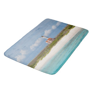 The Pink Lighthouse of Klein Curacao 1 Bath Mat
