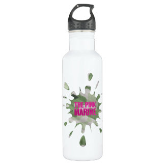 The Pink Marine Camouflage Splat Water Bottle