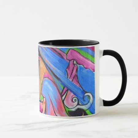 The Pink Moon Lovelies Ringer Coffee Mug