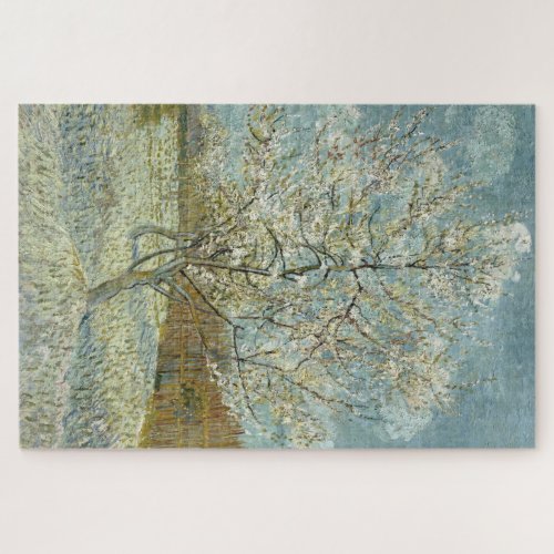 The pink peach tree by Van Gogh Jigsaw Puzzle