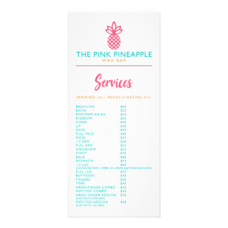 The Pink Pineapple Rack Card