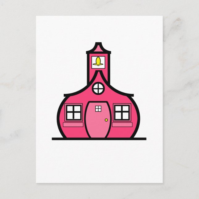The Pink Schoolhouse Postcard (Front)