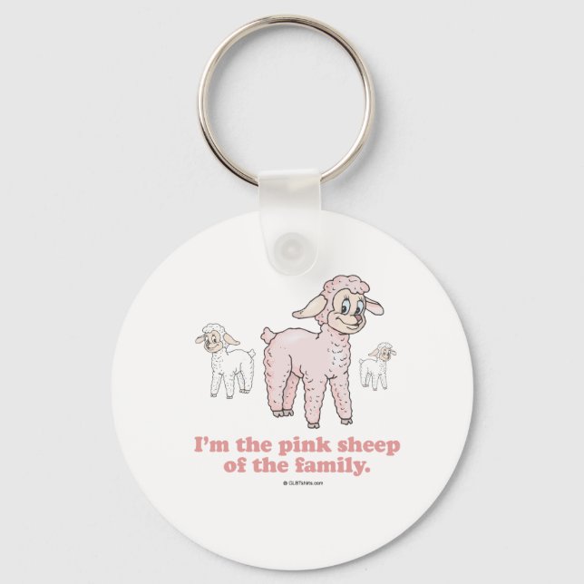 THE PINK SHEEP KEYCHAIN (Front)