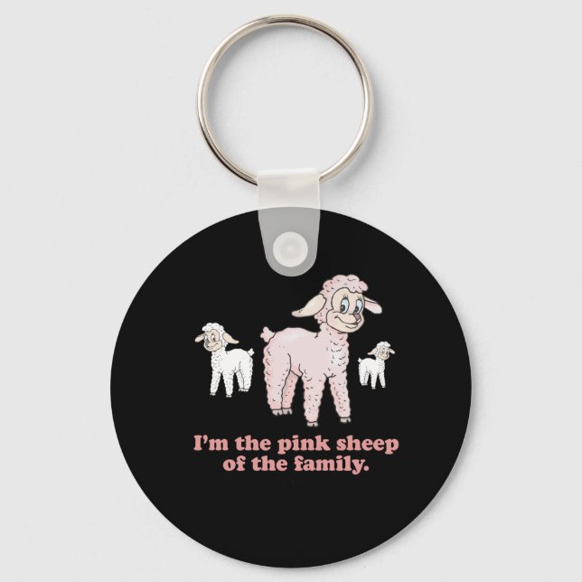 THE PINK SHEEP KEYCHAIN (Front)