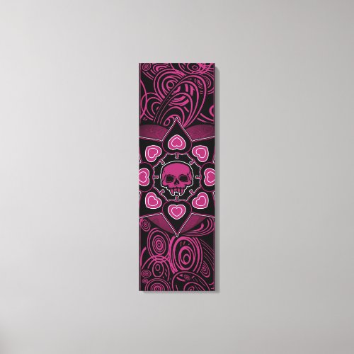 The Pink Skull Canvas Print