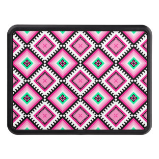 The Pink Square in Seamless Pattern  Hitch Cover