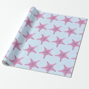 The Pink Starfish Nautical Wrapping Paper
