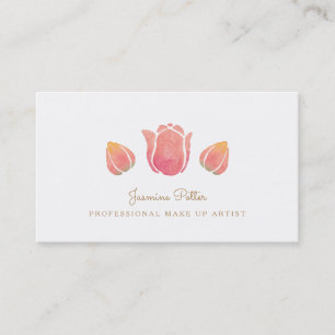 The Pink Tulip Make Up Artist Business Card