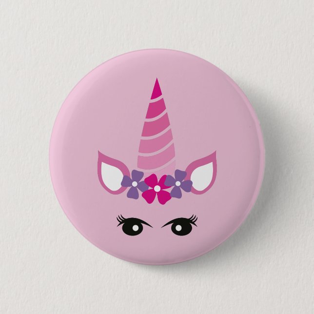 The Pink Unicorn Button (Front)