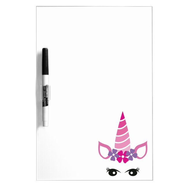 The Pink Unicorn Dry Erase Board (Front)
