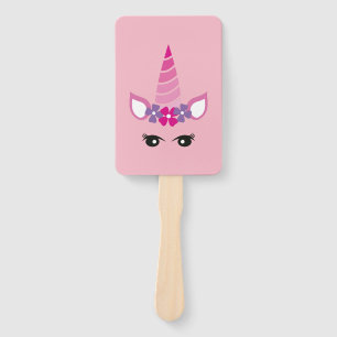 The Pink Unicorn Hand Fan
