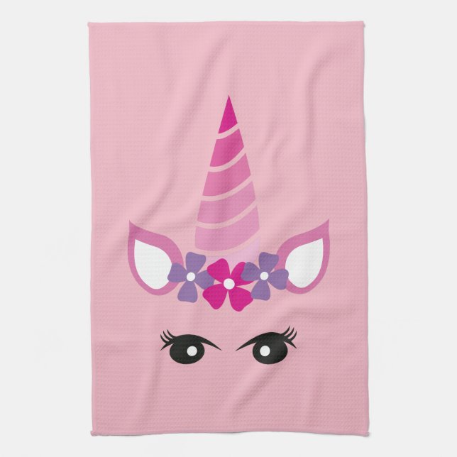 The Pink Unicorn Kitchen Towel (Vertical)