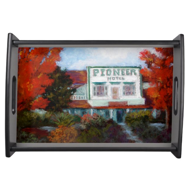 The Pioneer Saloon in Woodside Serving Tray (Front)