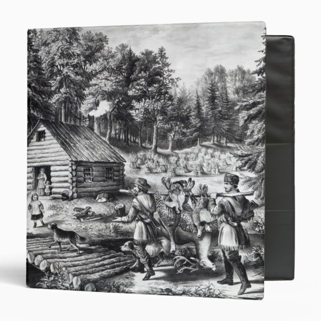 The Pioneer's Home on the Western Frontier 3 Ring Binder (Front/Inside)