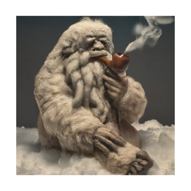 The Pipe Smoker Wood Wall Art (Front)