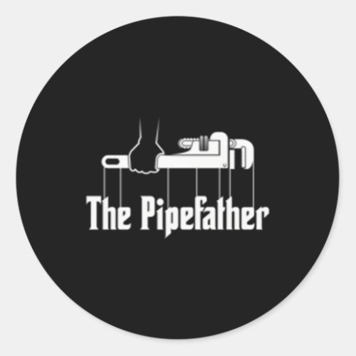 The Pipefather Plumber Plumbing Classic Round Sticker