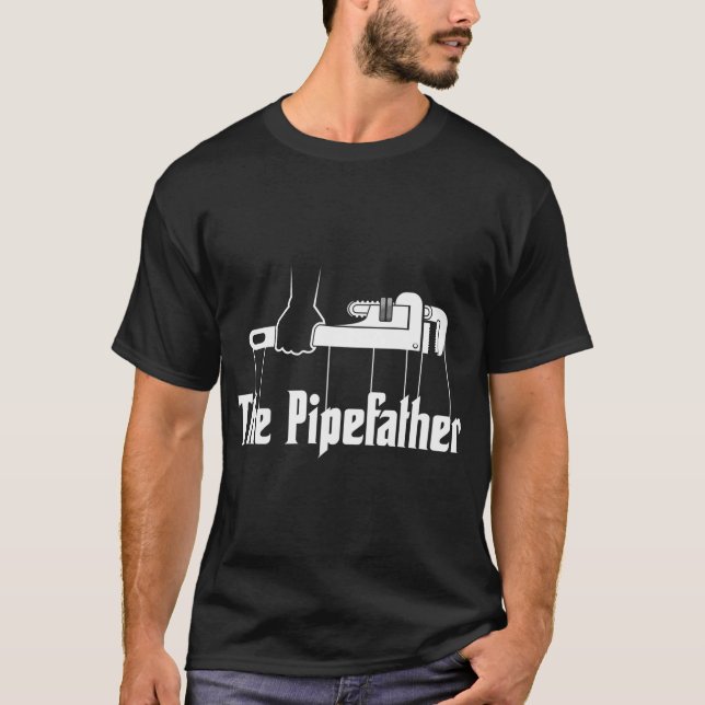 The Pipefather Plumber Plumbing T-Shirt (Front)