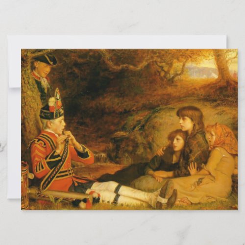 The Piper by John Everett Millais Card
