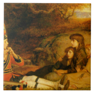 The Piper (by John Everett Millais) Ceramic Tile