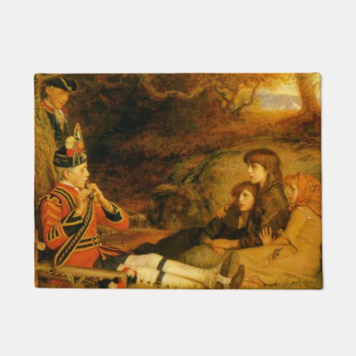 The Piper by John Everett Millais Doormat