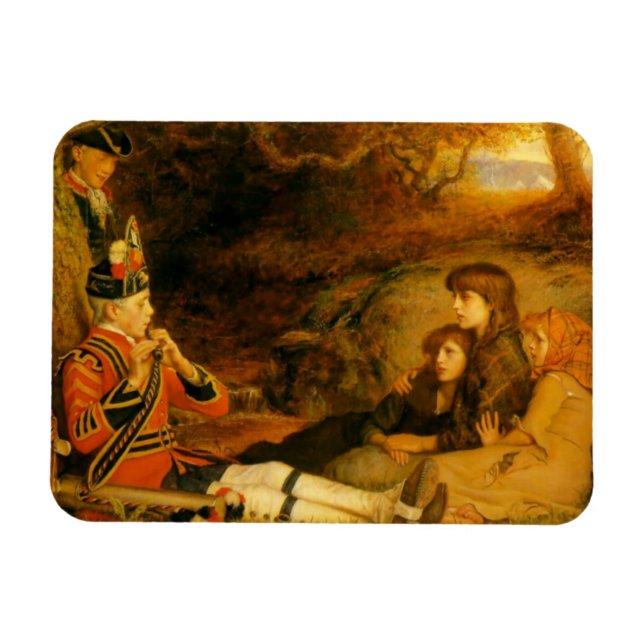 The Piper (by John Everett Millais) Magnet (Horizontal)