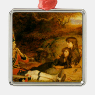 The Piper (by John Everett Millais) Metal Ornament