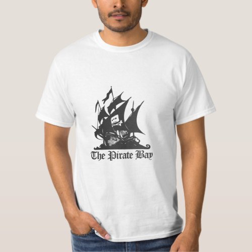 The Pirate Bay Carbon Fiber Logo T_Shirt