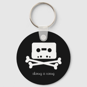 The Pirate Bay Cassette Tape Keychain