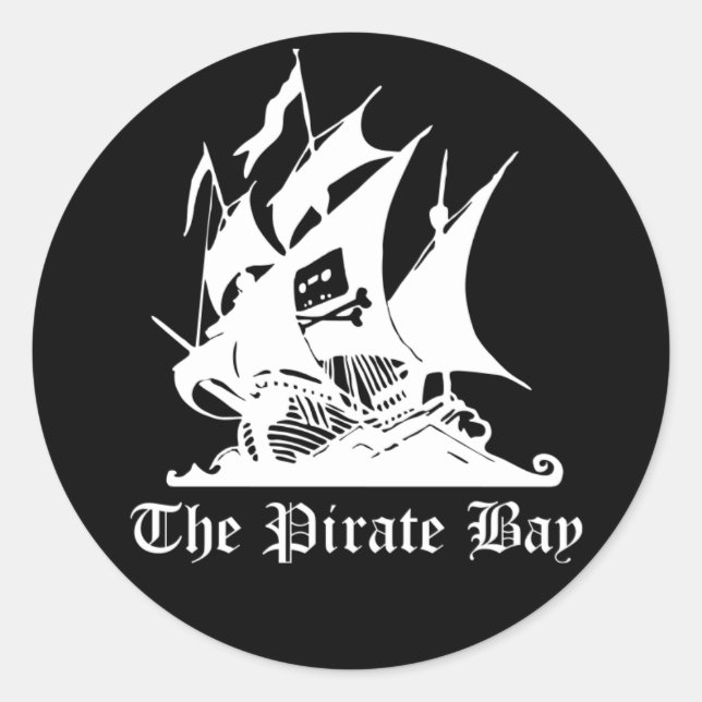 The Pirate Bay Classic Round Sticker (Front)