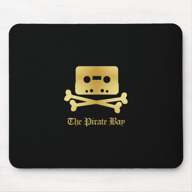 The Pirate Bay Gold Logo Mouse Pad (Front)