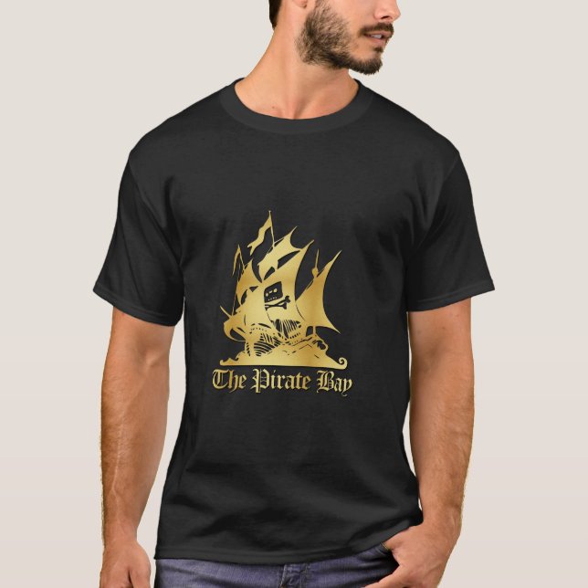 The Pirate Bay Gold Logo tee (Front)
